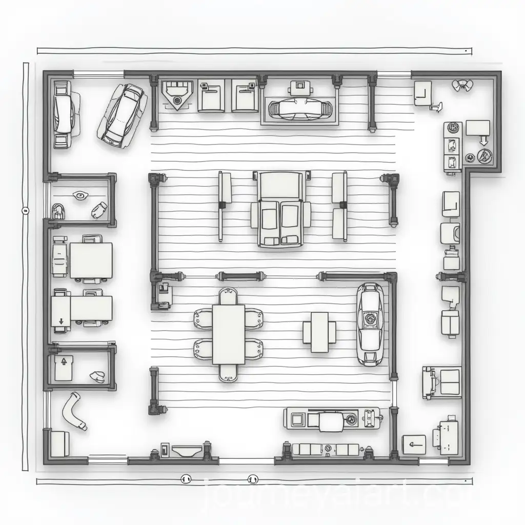 Automotive-Service-Center-Upper-Floor-Layout-with-Offices-Training-Rooms-and-Break-Area