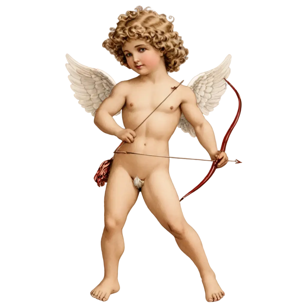 Vintage-Cupid-PNG-Image-Classic-Romantic-Illustration-with-Cherubic-Face-and-HeartShaped-Arrow