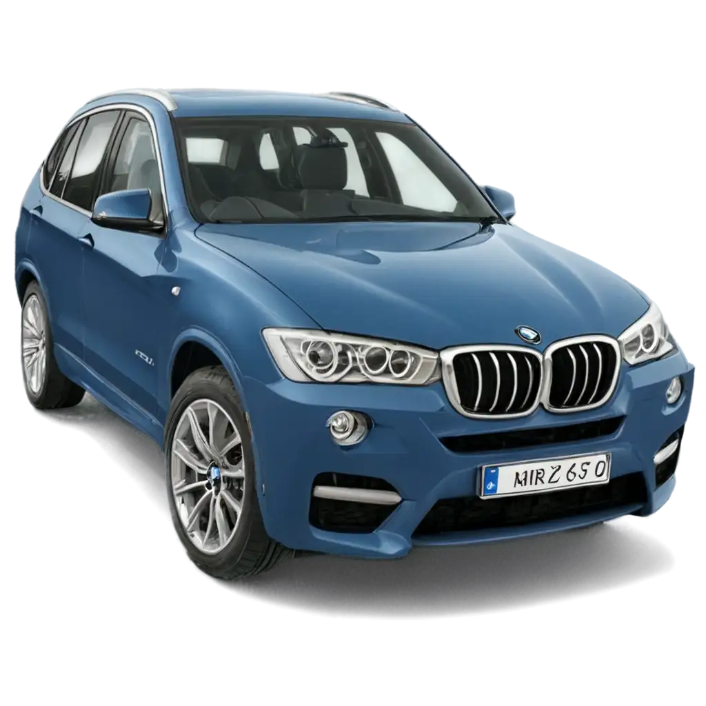 bmw x33 .  blue color