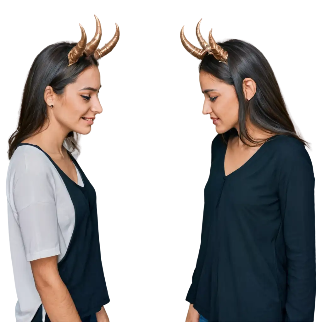 Cynical-Smiles-with-Horned-Faces-PNG-Intriguing-Fantasy-Art-for-Unique-Projects