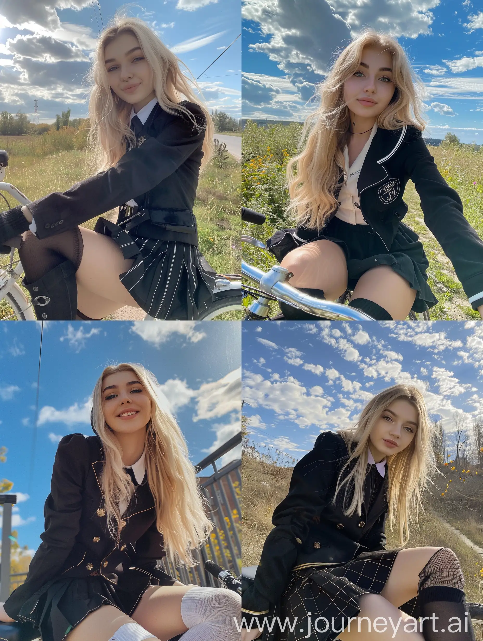 Young-Ukrainian-Influencer-Girl-on-Bicycle-Selfie