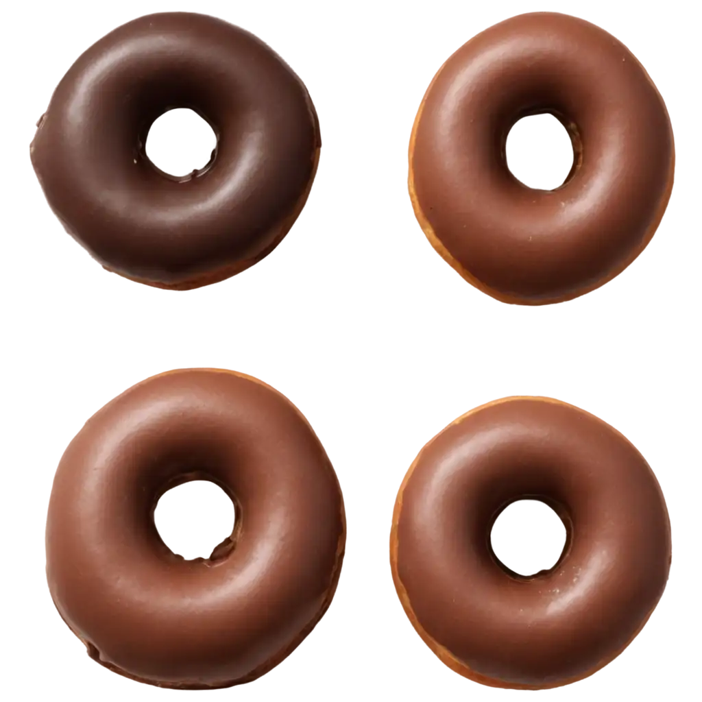 Two-Chocolate-Donuts-PNG-Image-Transparent-Background-for-Clear-HighQuality-Design