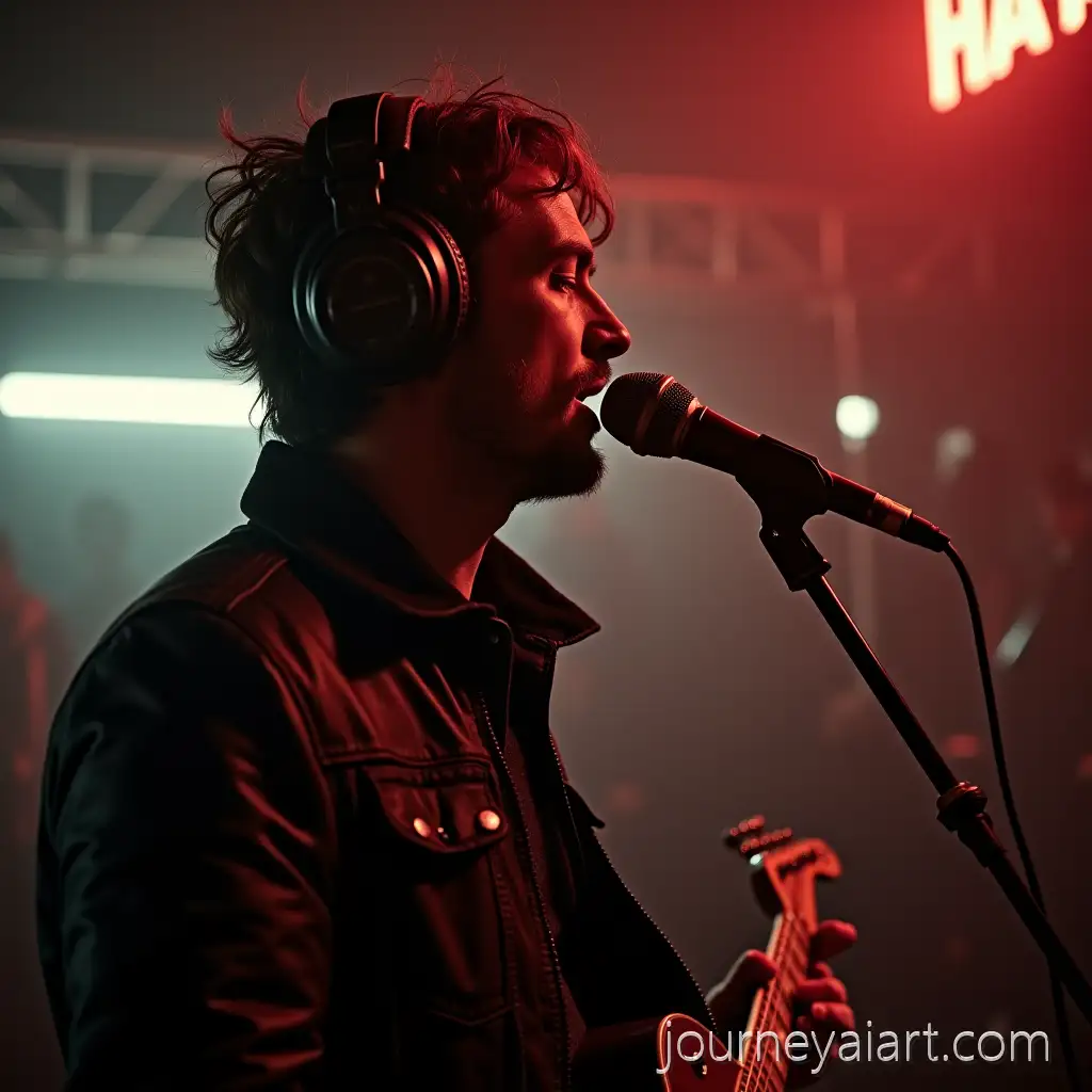 Man-Enjoying-Hard-Rock-Music-in-Trendy-Rock-Fashion-Style