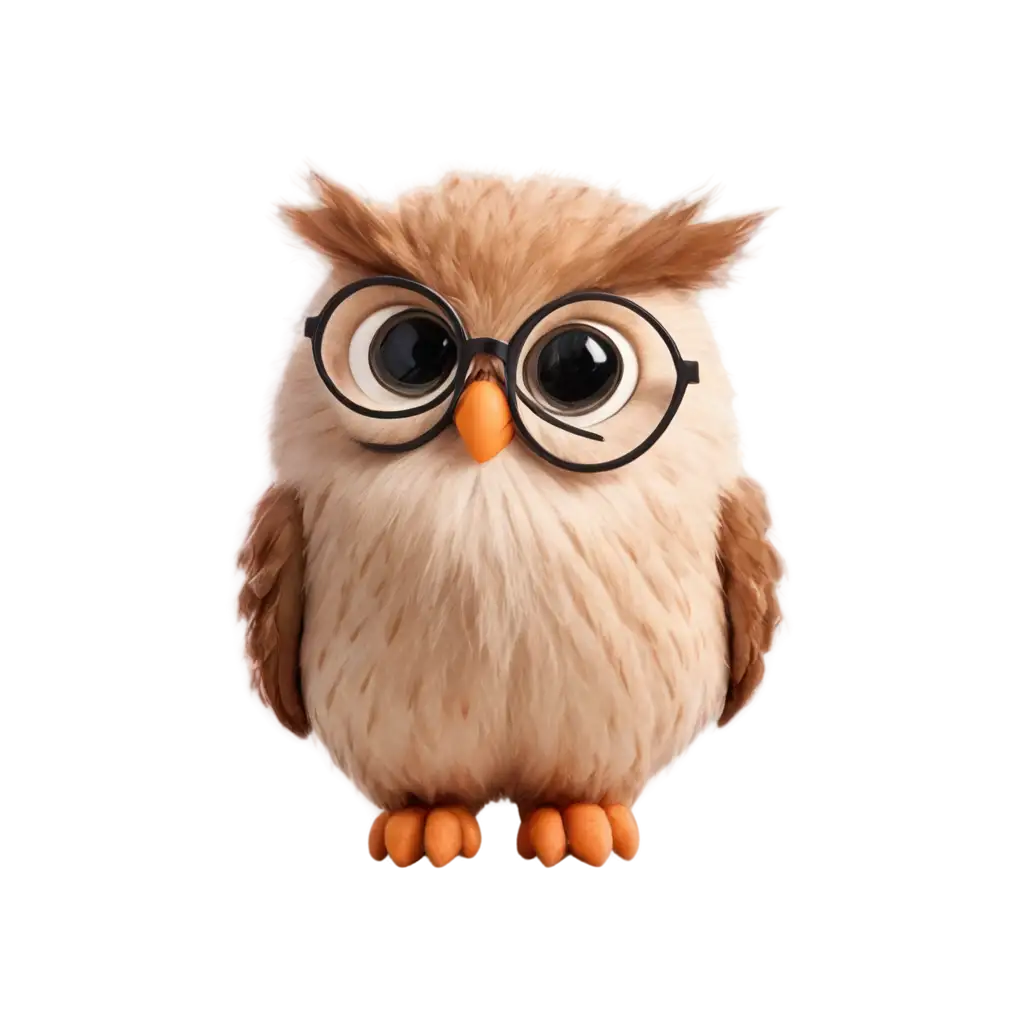 Owl-with-Glasses-PNG-Perfect-for-HighQuality-Digital-Creations