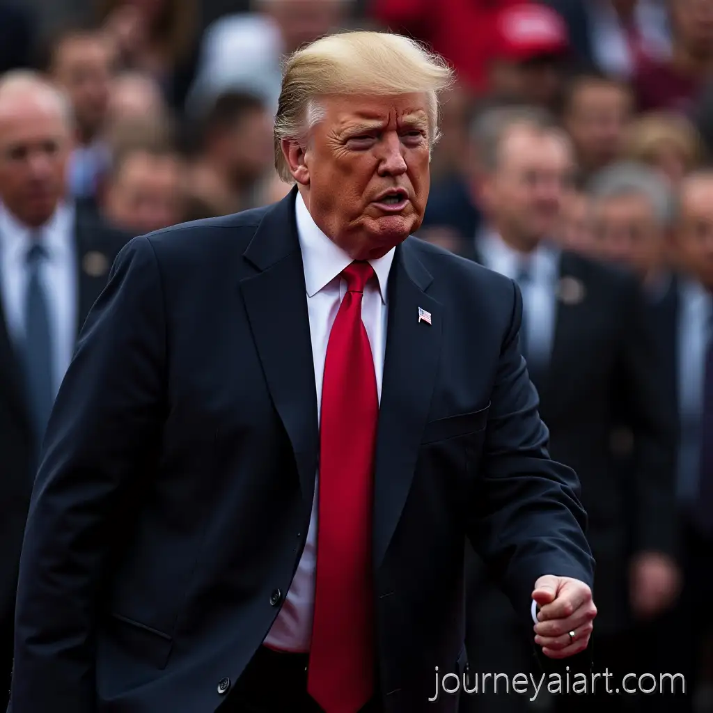 Donald-Trump-Being-Arrested-at-a-Political-Rally