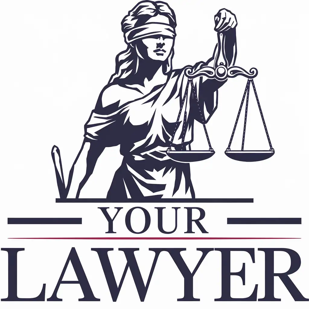 a vector logo design,with the text "your lawyer", main symbol:Your lawyer,complex,be used in Legal industry,clear background