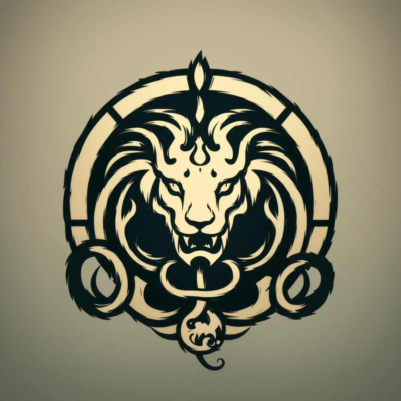 Minimalistic icon of a Chimera, combining lion, goat, and serpent features in a simple, stylized form. The creature should appear fierce and mythical, with the color #9a68c6 dominating the design. The icon should be suitable for a loading animation, with smooth, soft lines and no heavy detail, focusing on silhouette and symbolism.