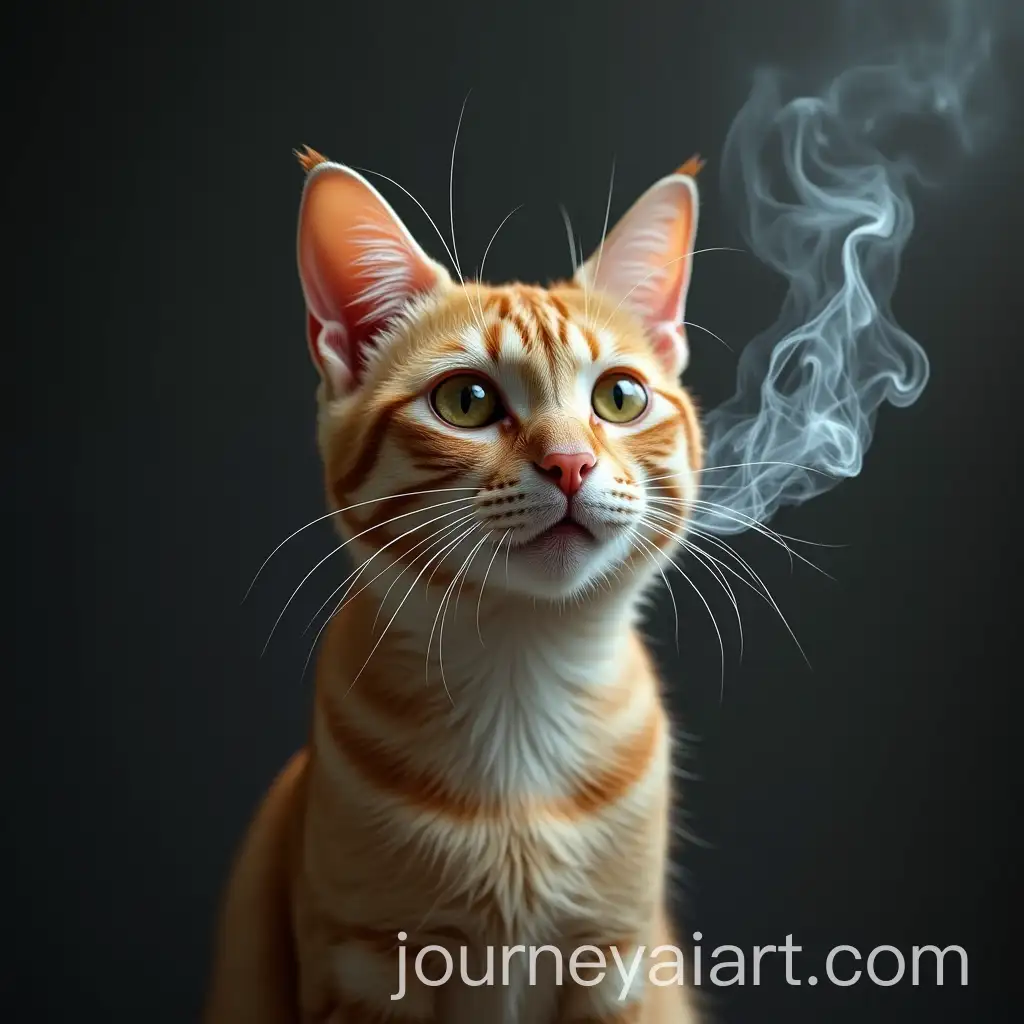 Cat-Smoking-with-a-Relaxed-Stance