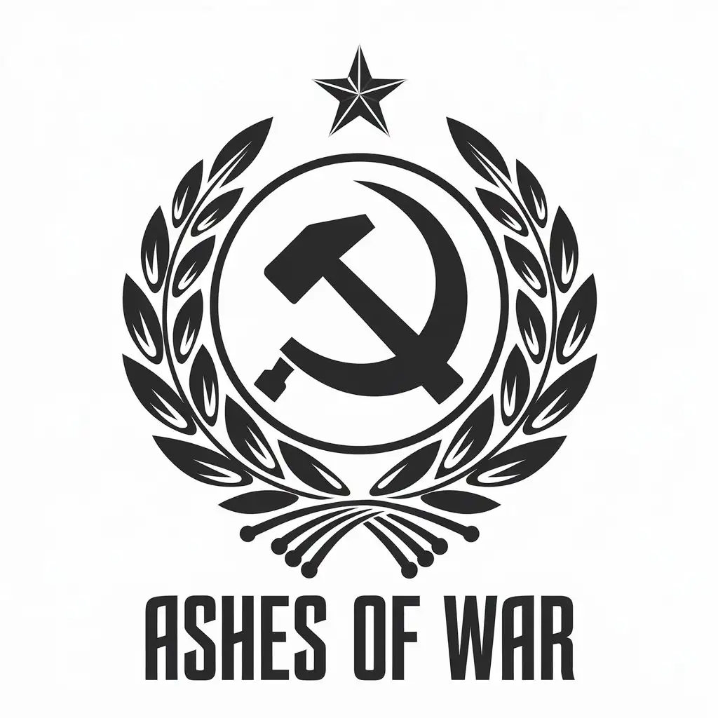 LOGO Design for Ashes of War USSR Symbolism with a Complex Versatile Design for Multiple Industries