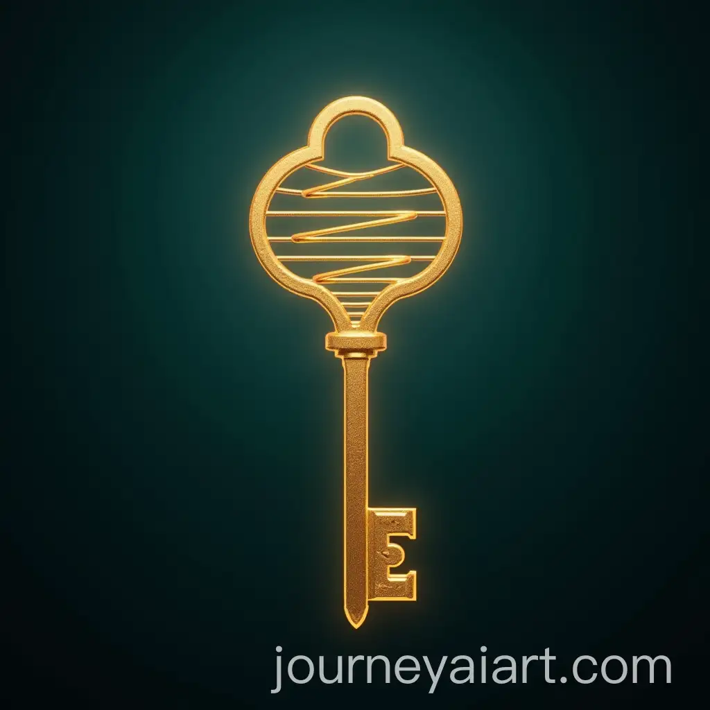 Modern-Key-Shaped-DNA-Helix-with-AncientAI-Art-Prompt-Expansion-Patterns-in-3D-Render