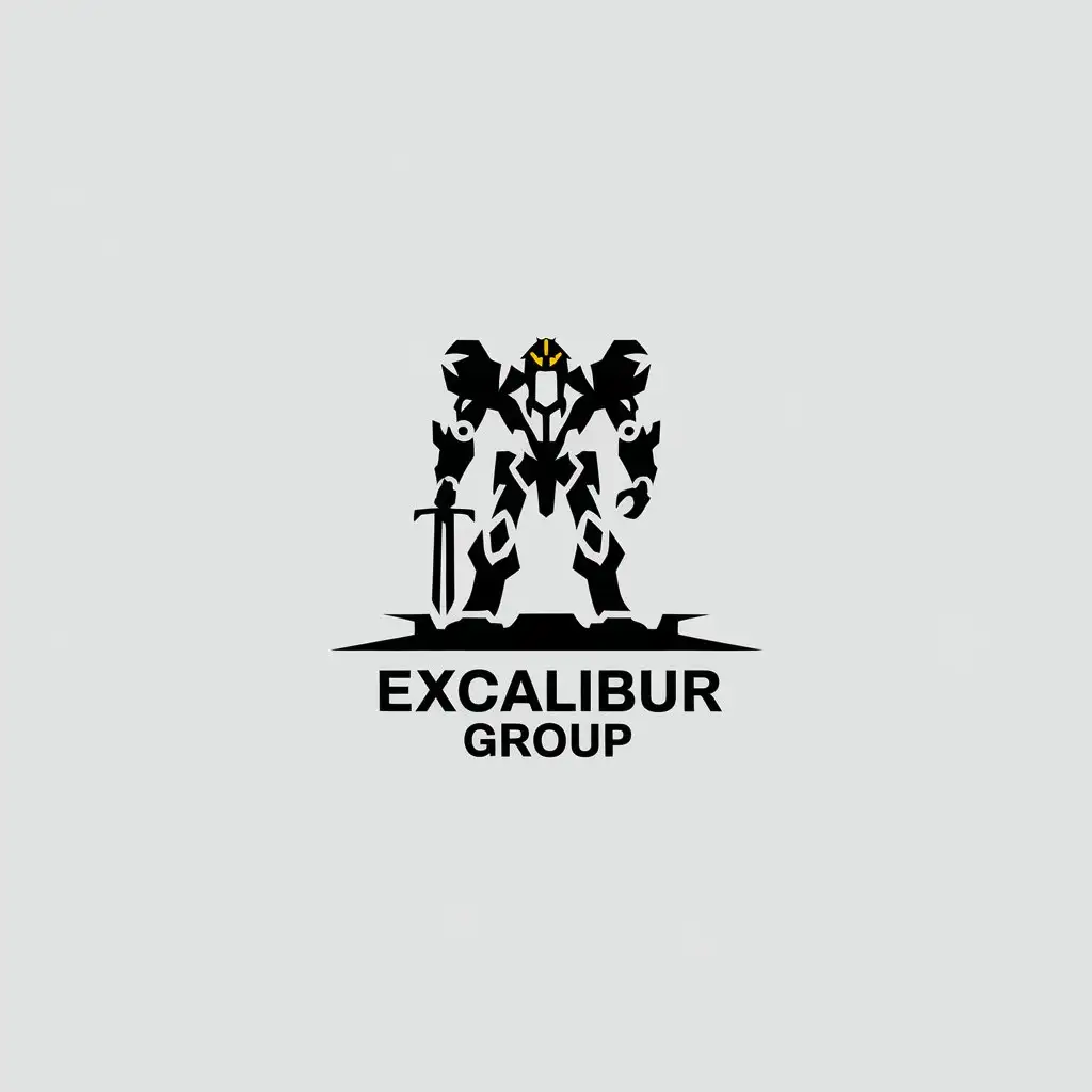 LOGO-Design-for-Excalibur-Group-MechInspired-Minimalist-Style-with-Clear-Background