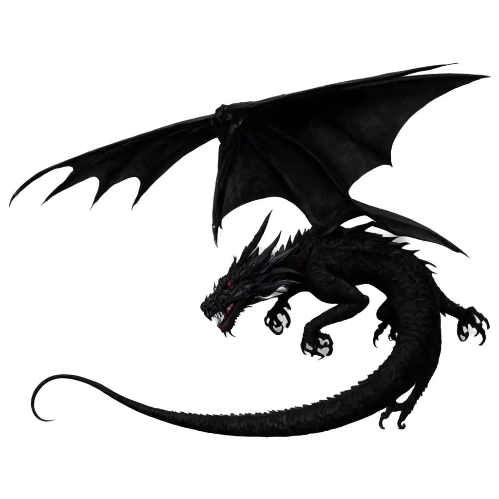 Black-Dragon-PNG-Image-for-HighQuality-Digital-Art-andPNG-Image-Usage-Analysis-Design-Projects