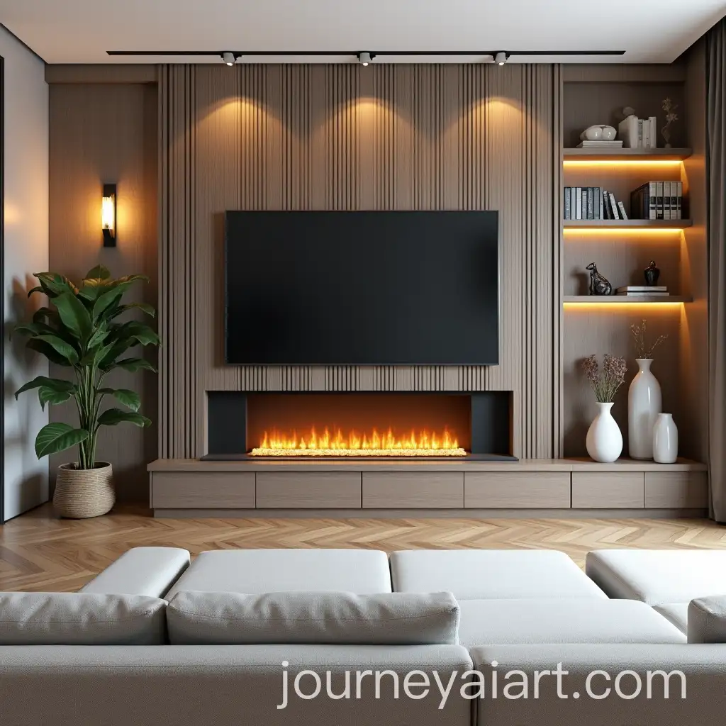 Modern-Living-Room-with-Elegant-Entertainment-Area-and-Cozy-Fireplace