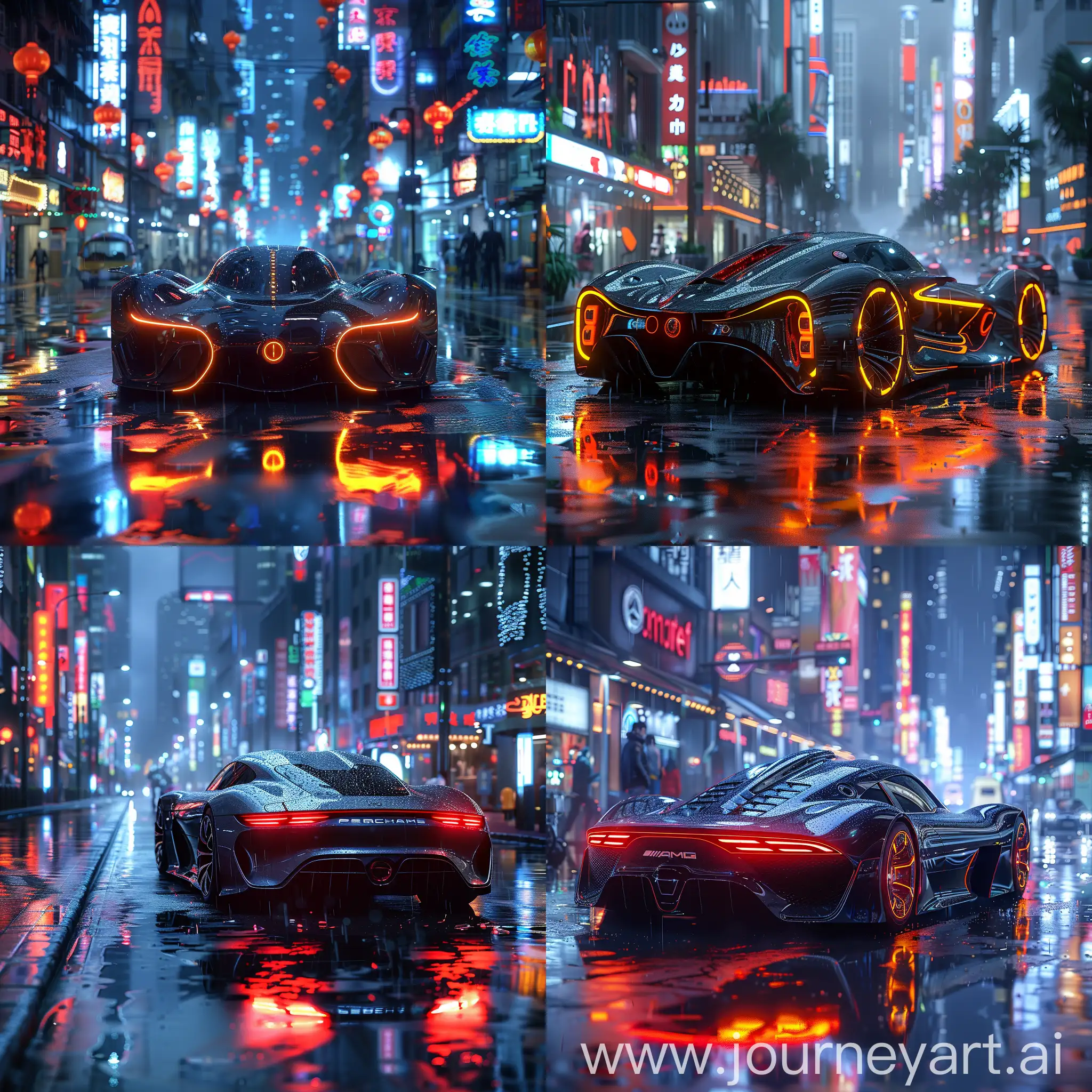 Futuristic-Car-with-Glowing-Neon-Lights-in-UltraModern-Cityscape