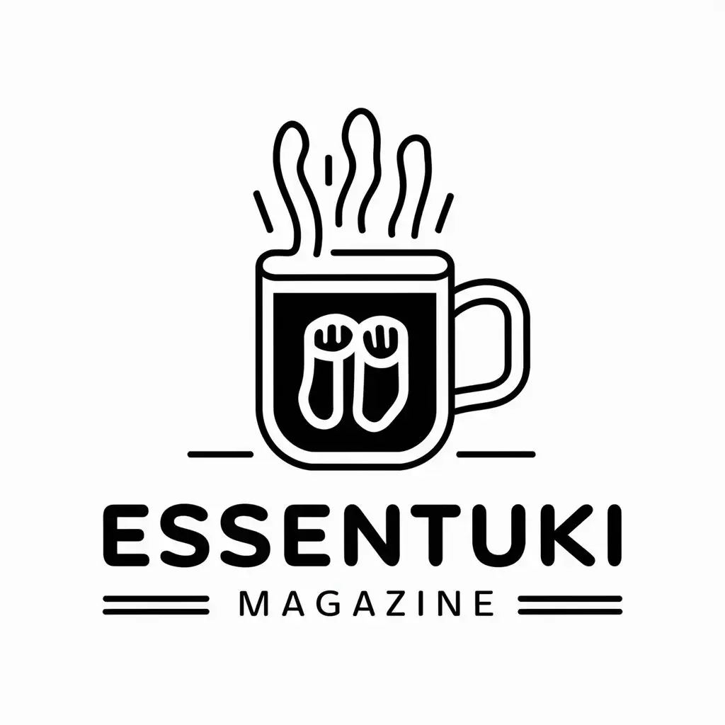 LOGO-Design-For-Essentuki-Magazine-Socks-Mug-Symbol-in-Vector-Style