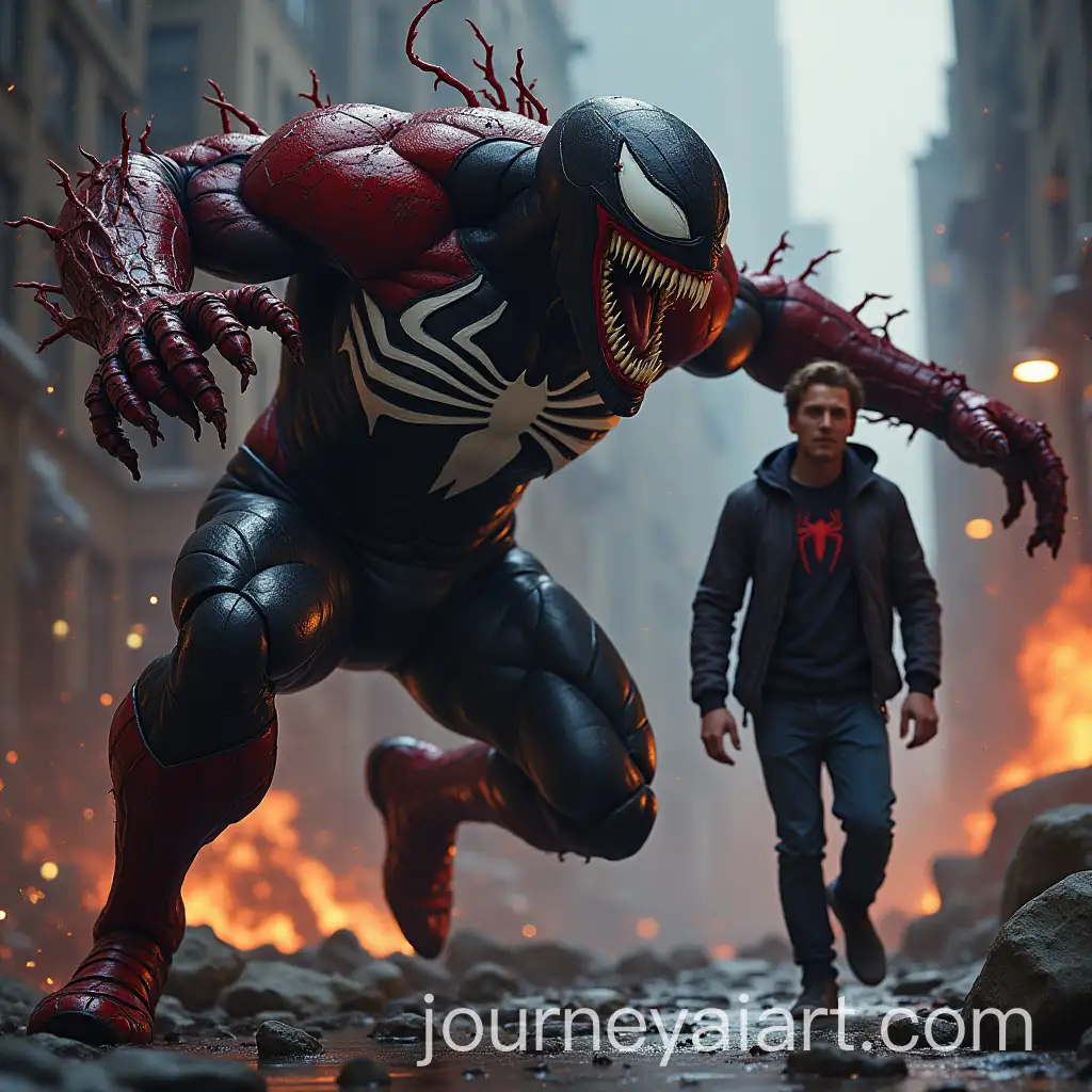 Venom-vs-Carnage-Battle-Scene-with-Main-Character-Advancing