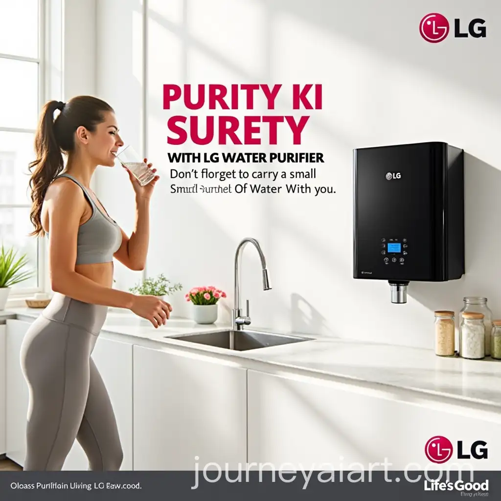Young-Woman-Drinking-WaterAI-Image-Prompt-Expansion-in-Modern-Kitchen-with-LG-Water-Purifier