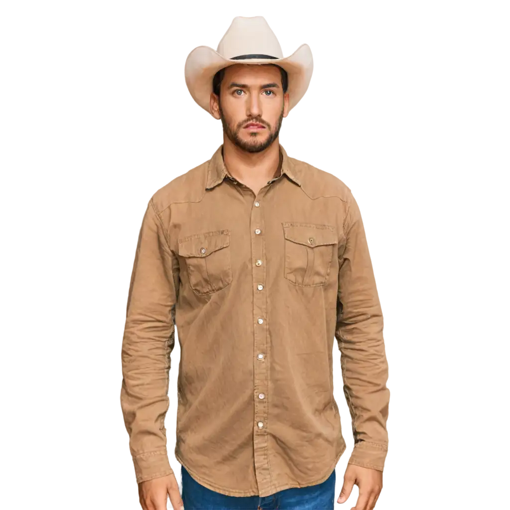 Scared-Man-in-Cowboy-Hat-in-Front-of-Hilux-Pickup-HighQuality-PNG-Image-for-Versatile-Use