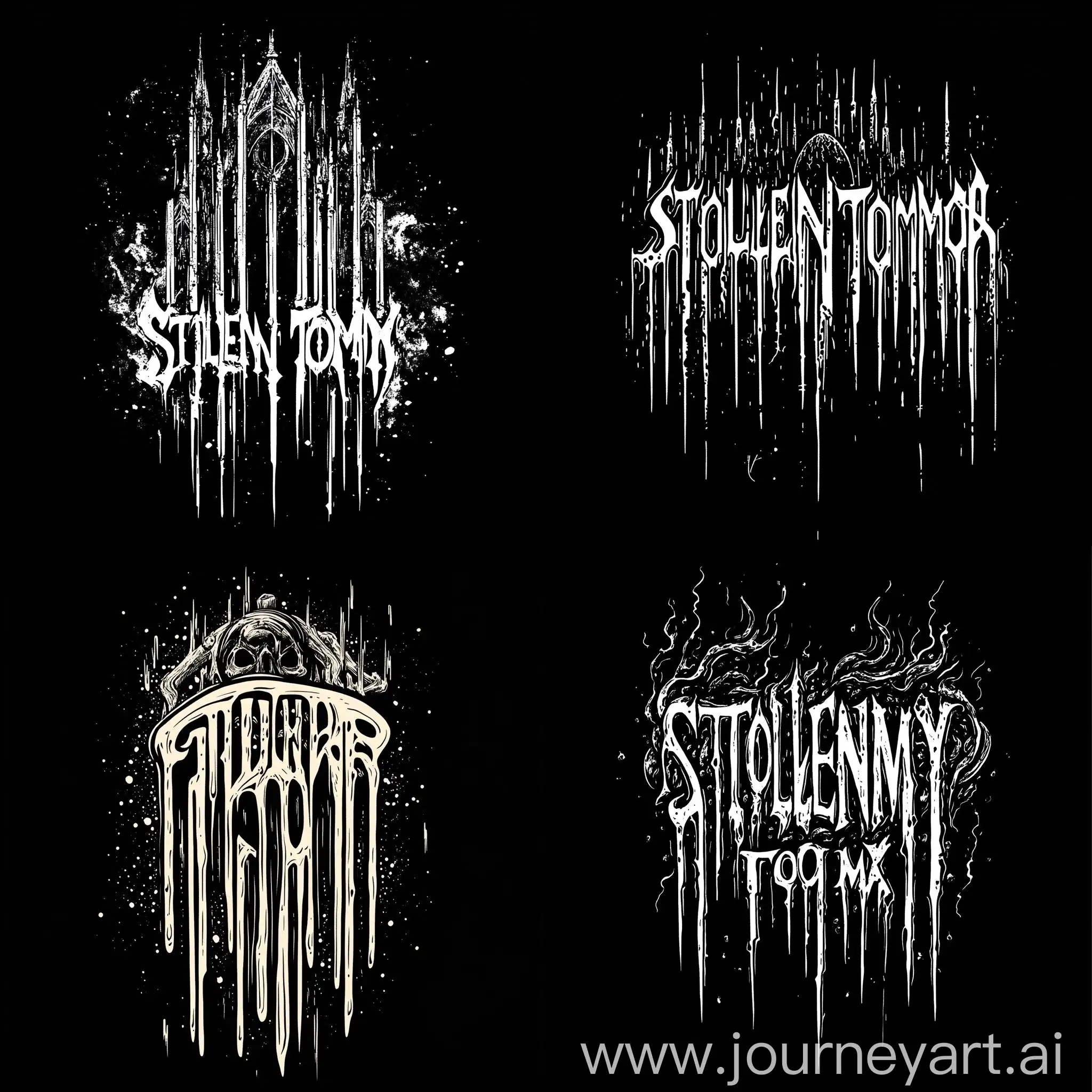 Psychedelic-Gothic-Metal-Logo-Design-for-STOLEN-TOMB