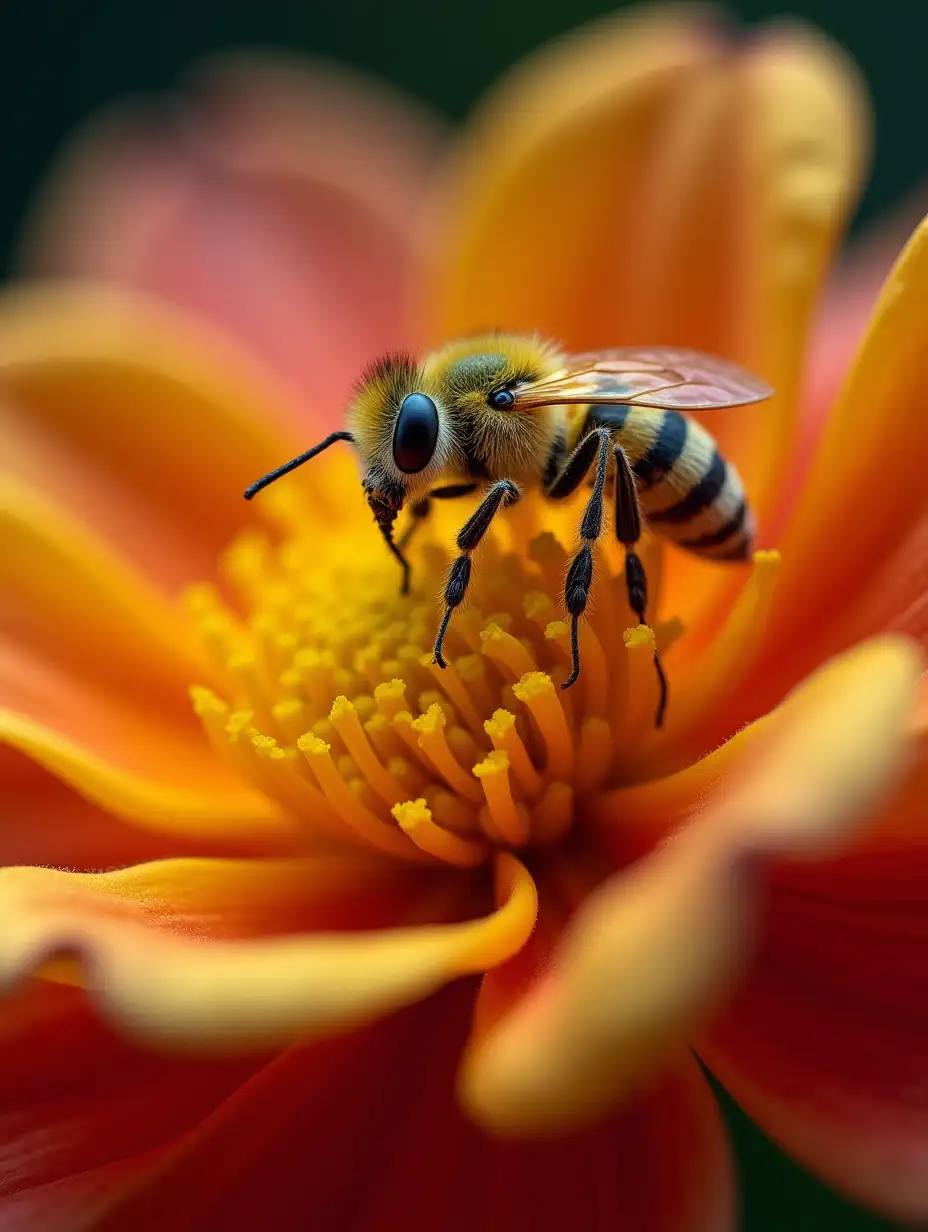 Extreme-CloseUp-of-Flower-with-Pollen-Detailed-Texture-and-Vivid-Colors