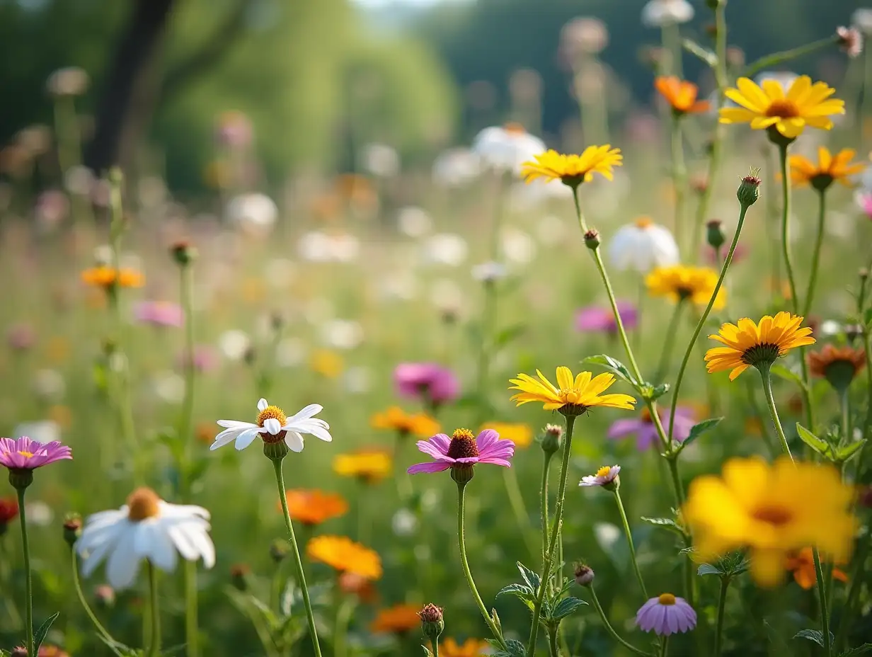 Vibrant-Wildflower-Garden-in-Full-Bloom