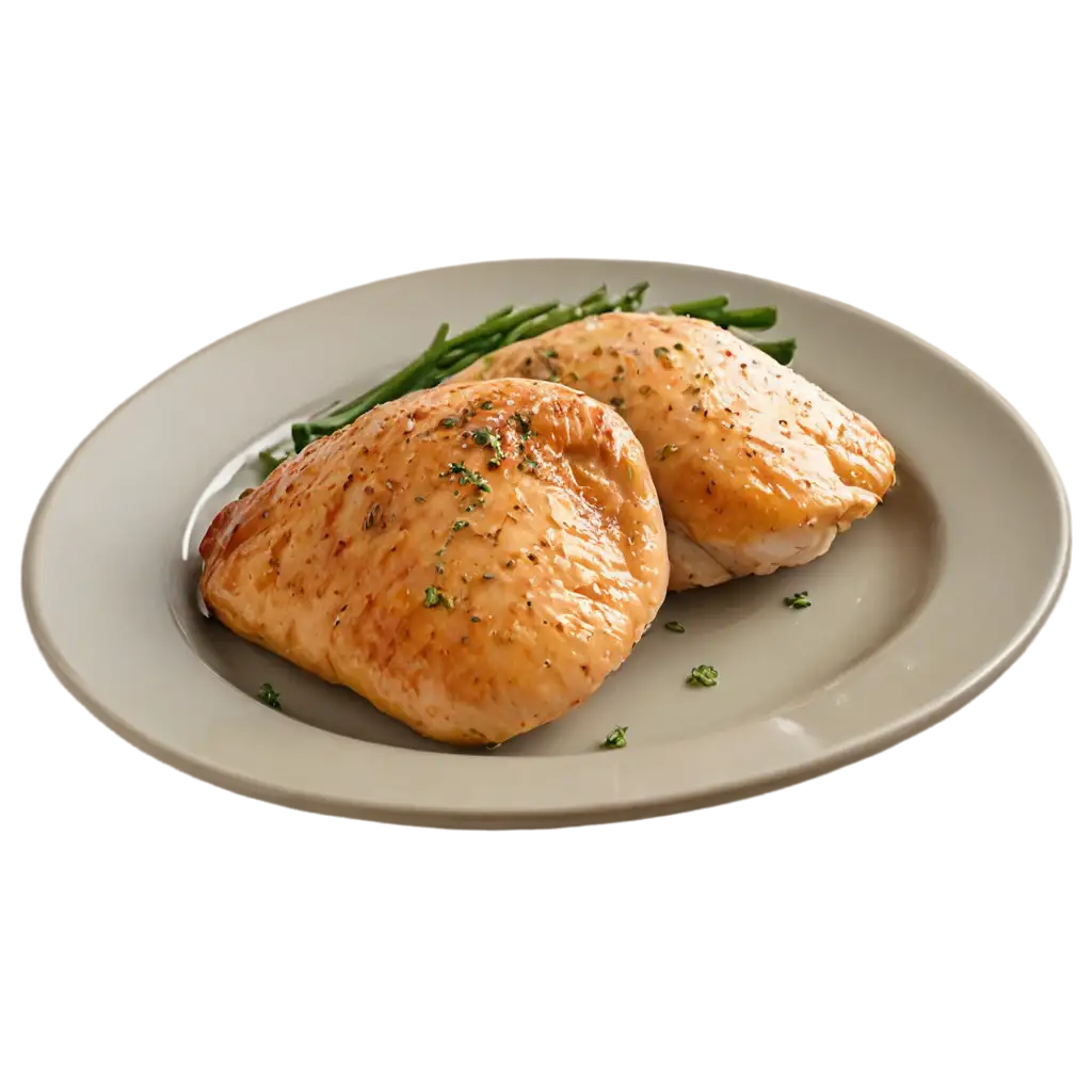 HighQuality-Baked-Chicken-Breast-PNG-Image-for-Culinary-Use