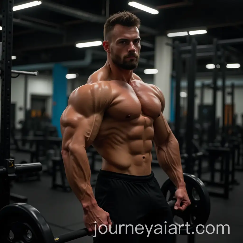 Muscular-Bodybuilder-Training-in-Gym