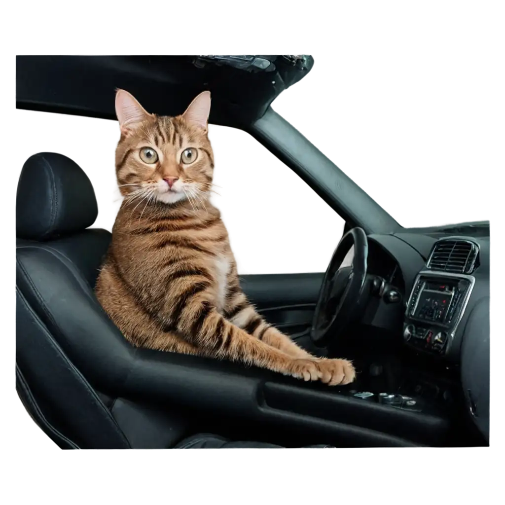 Funny-Cat-Driving-a-Car-PNG-Image-Hilarious-Feline-Behind-the-Wheel