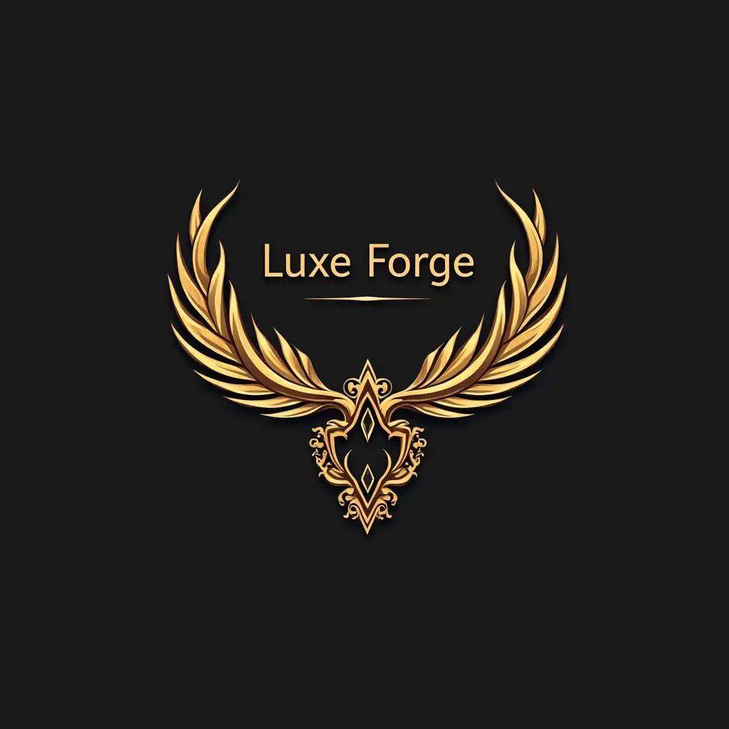 i need a logo for jewllery shop named Luxe Forge