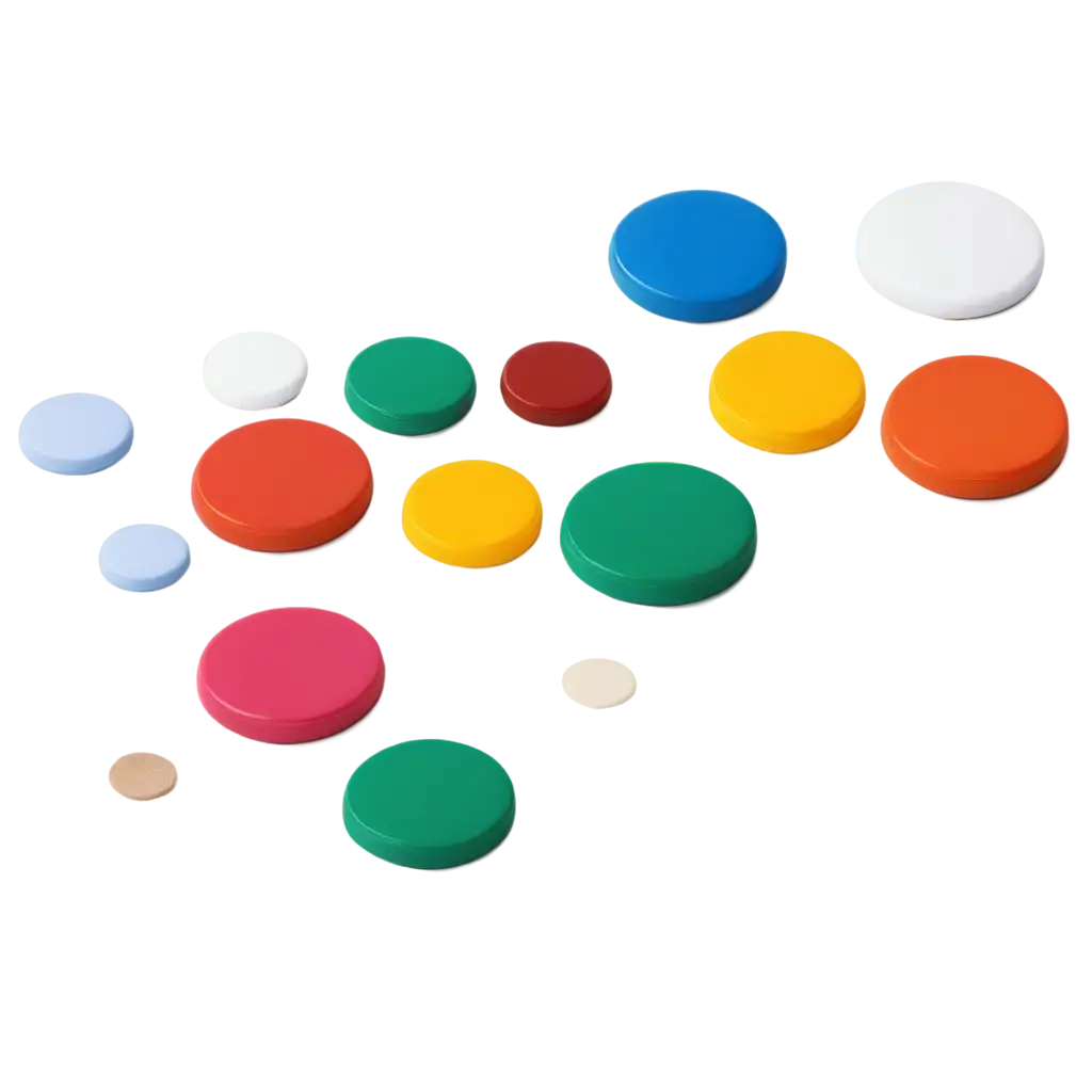 Medicine-Tablets-with-Variants-of-Color-and-Shape-on-White-Floor-PNG-HighQuality-Image-for-Medical-and-Health-Content