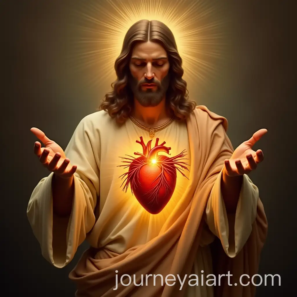 Christ-with-OutAI-Image-Prompt-Expansionstretched-Hands-and-Sacred-Heart-in-Levitation
