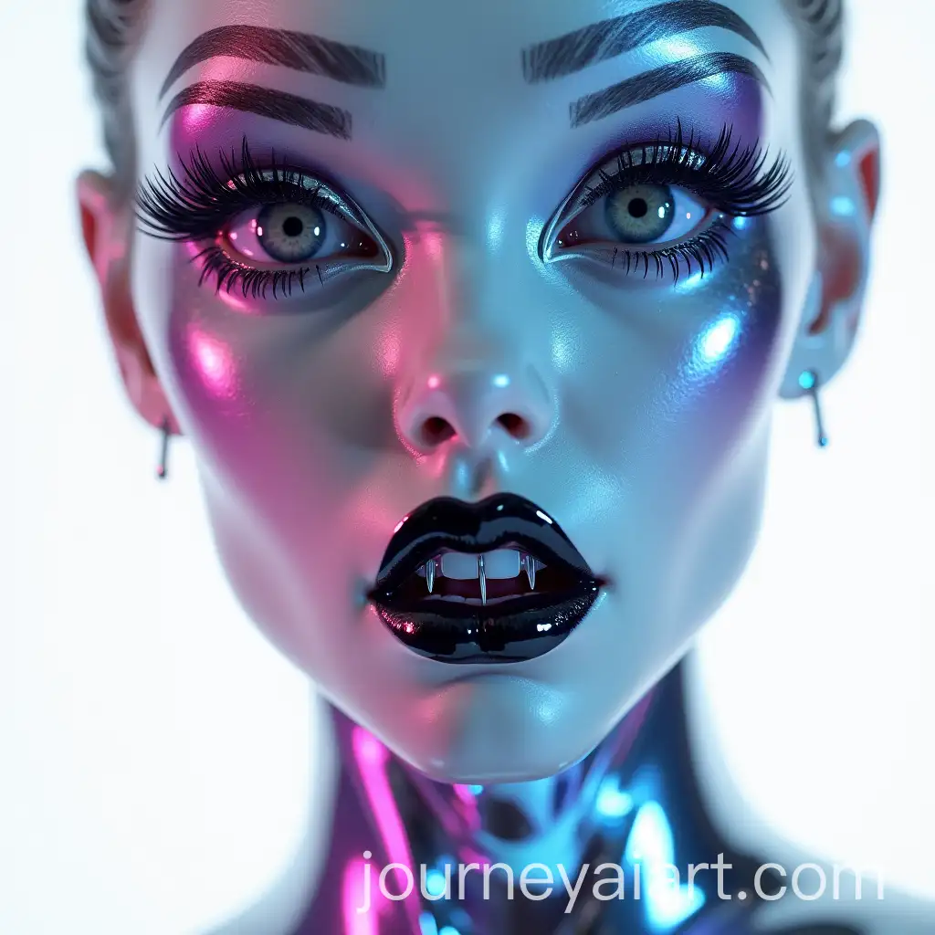 Futuristic-Chrome-Cyberpunk-Girl-Portrait-with-Neon-Accents-and-Mech-Details