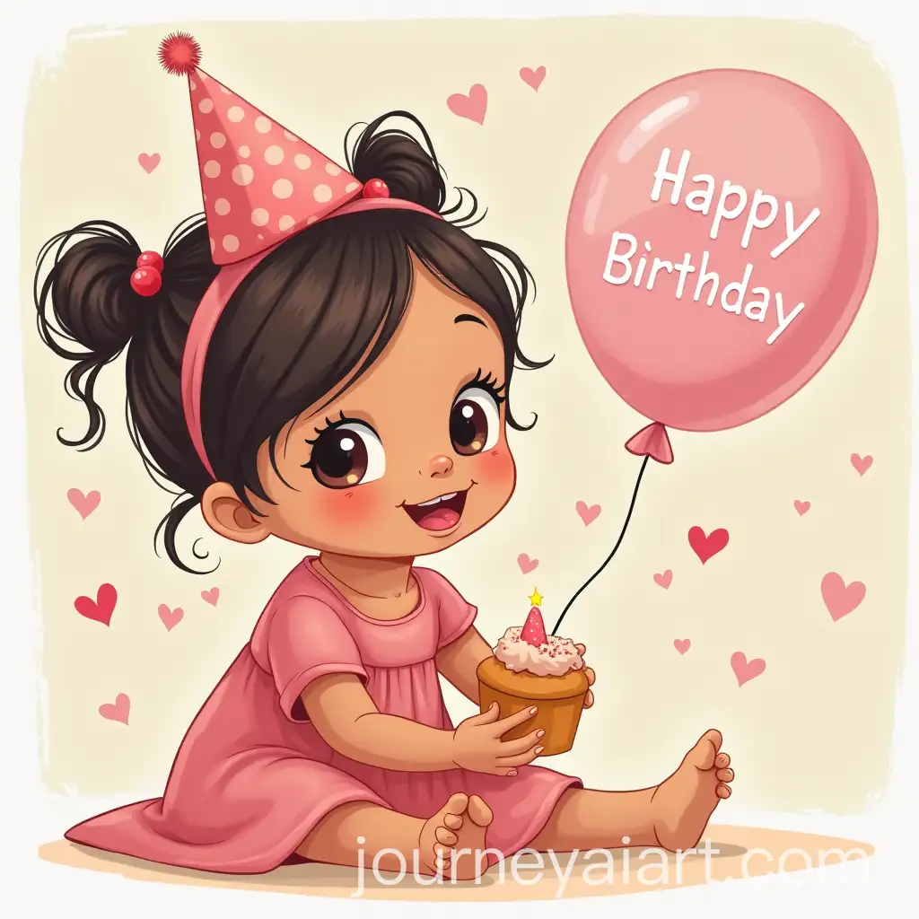 Adorable-5MonthOld-Ayra-Wishing-Her-Mom-Happy-Birthday-Postcard