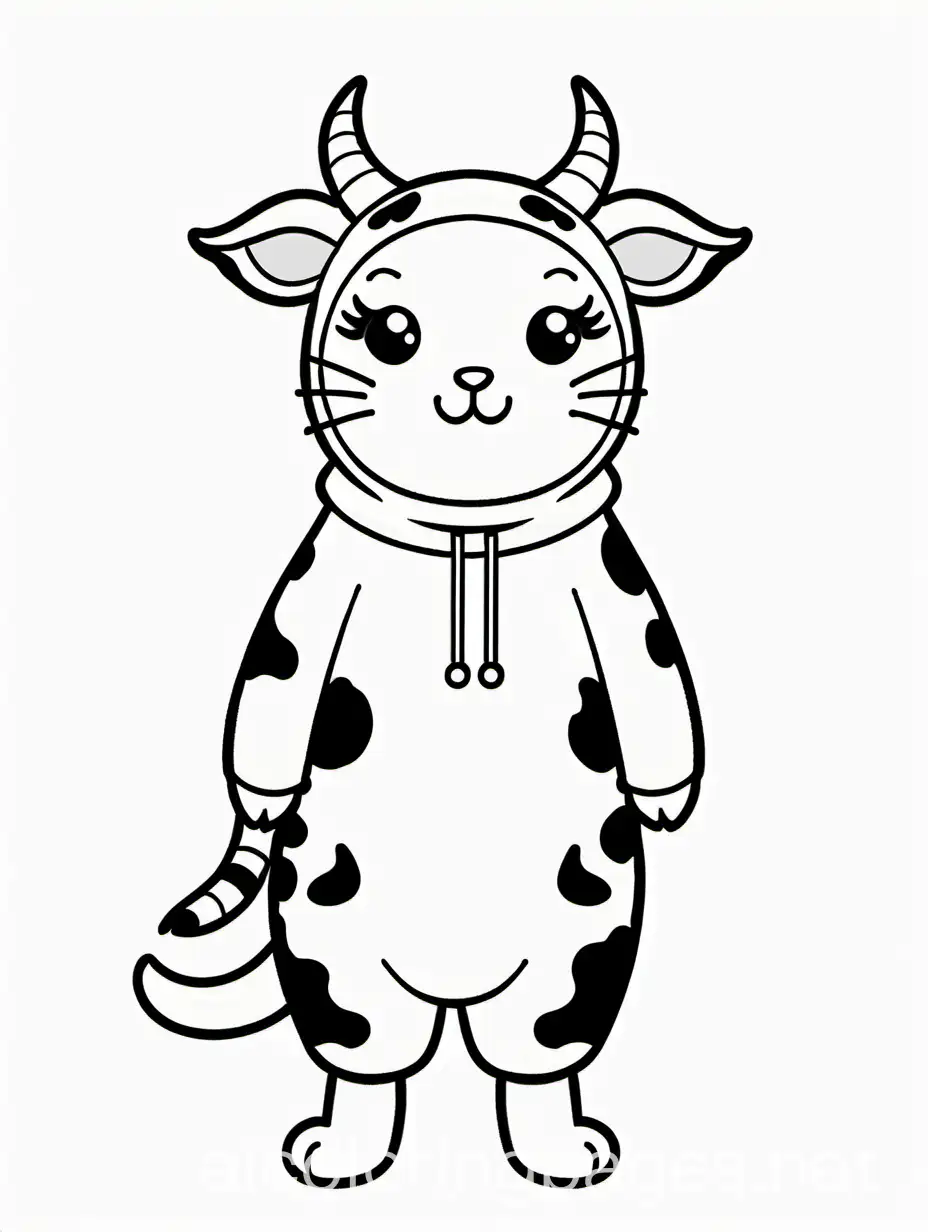 Cow-Costume-Cat-Coloring-Page