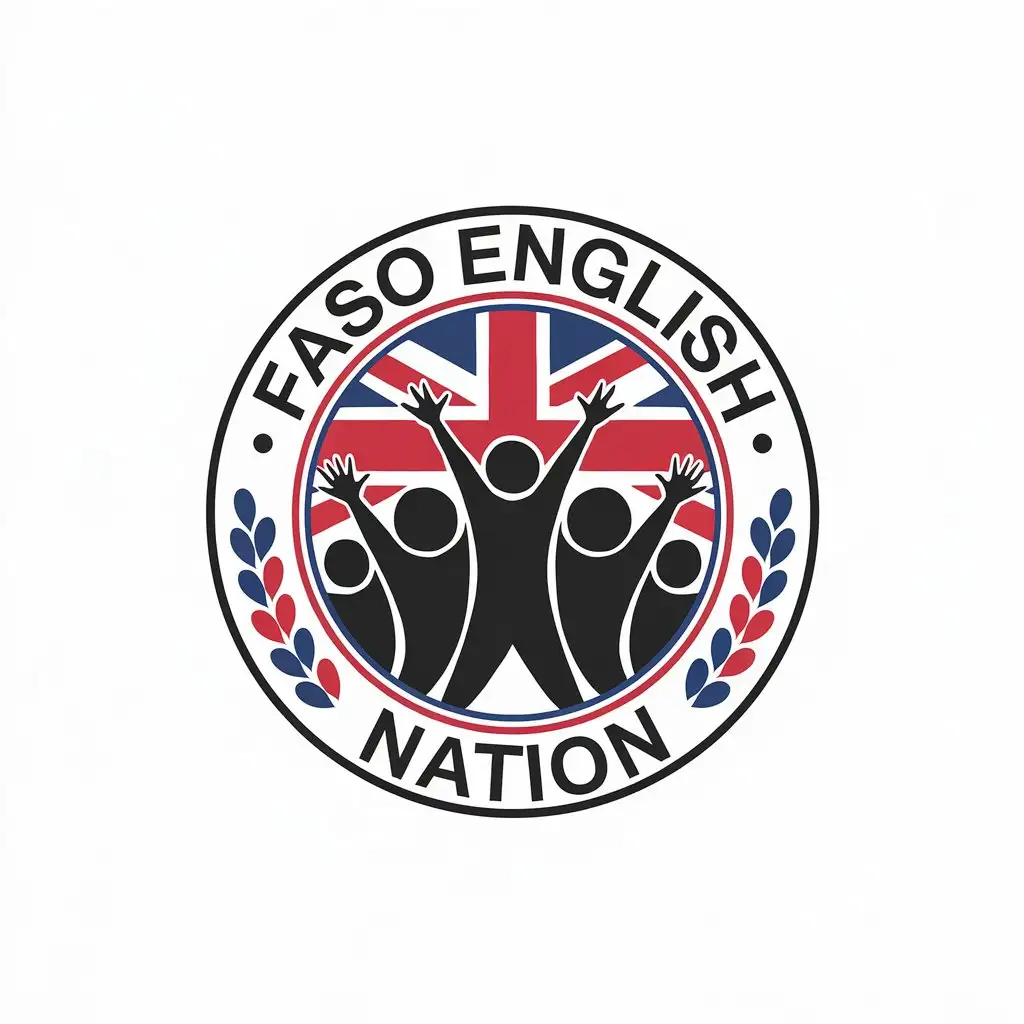 LOGO Design for Faso English Nation PeopleCentered Modern and Clear Background Concept