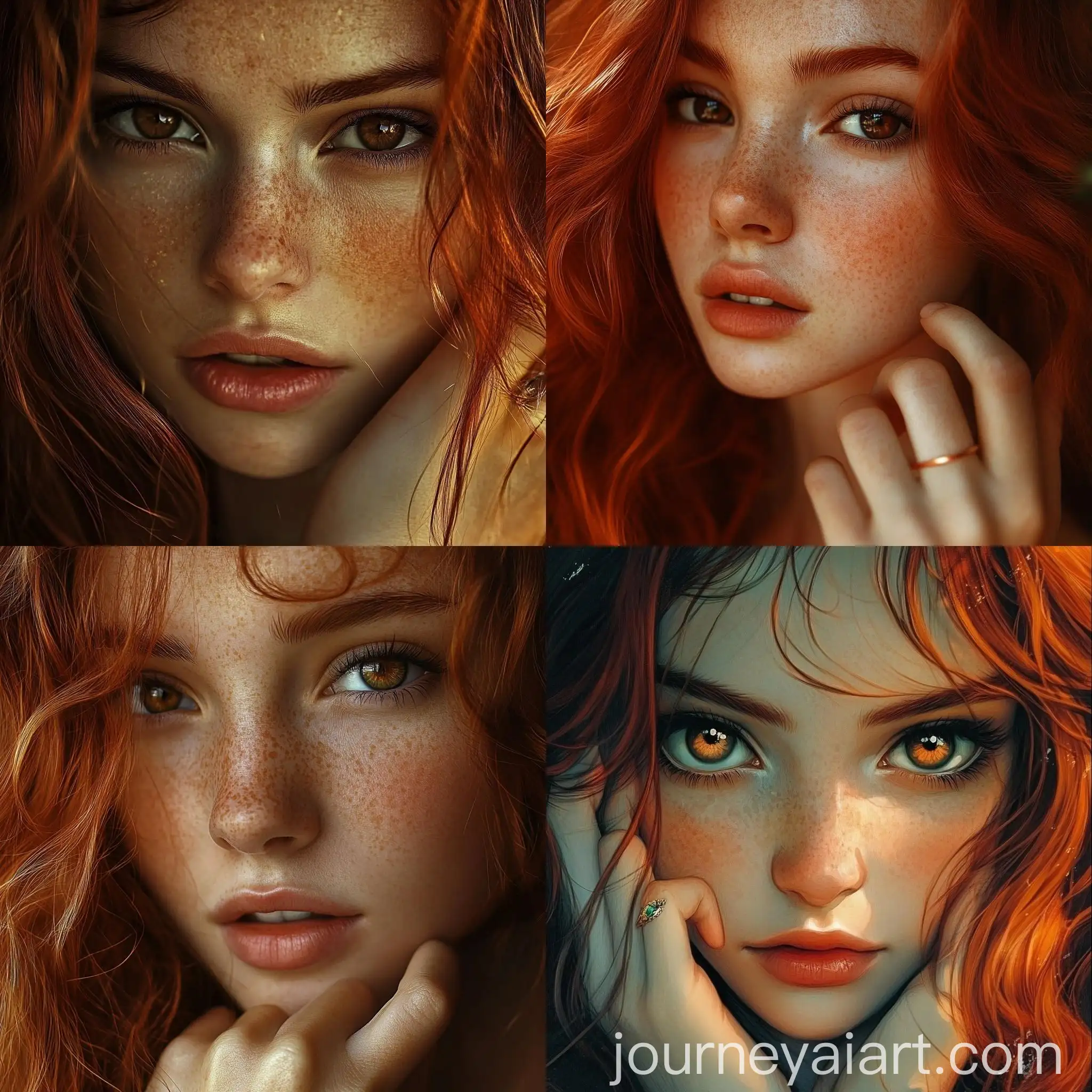 RedHaired-Girl-with-Dragon-on-Hand
