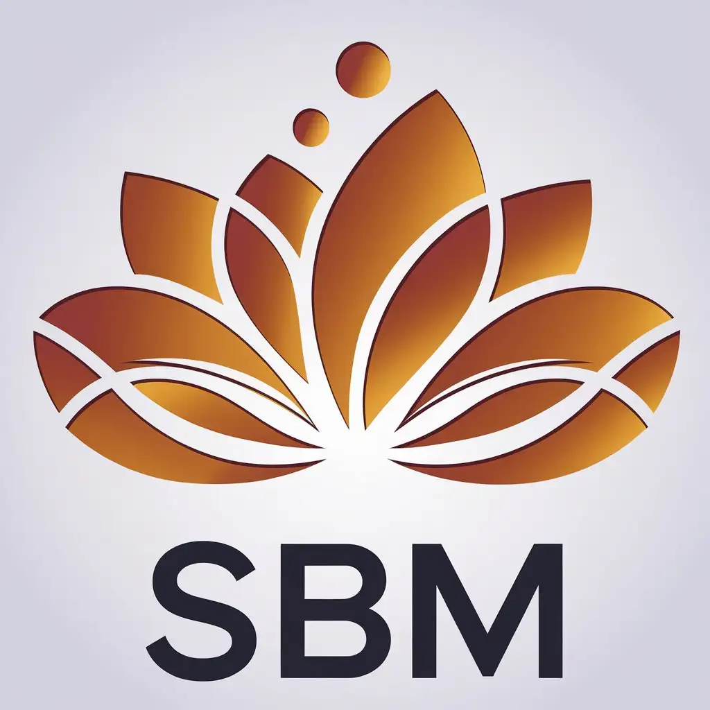 LOGO Design for SBM Vector Flower Symbol with Clear Background