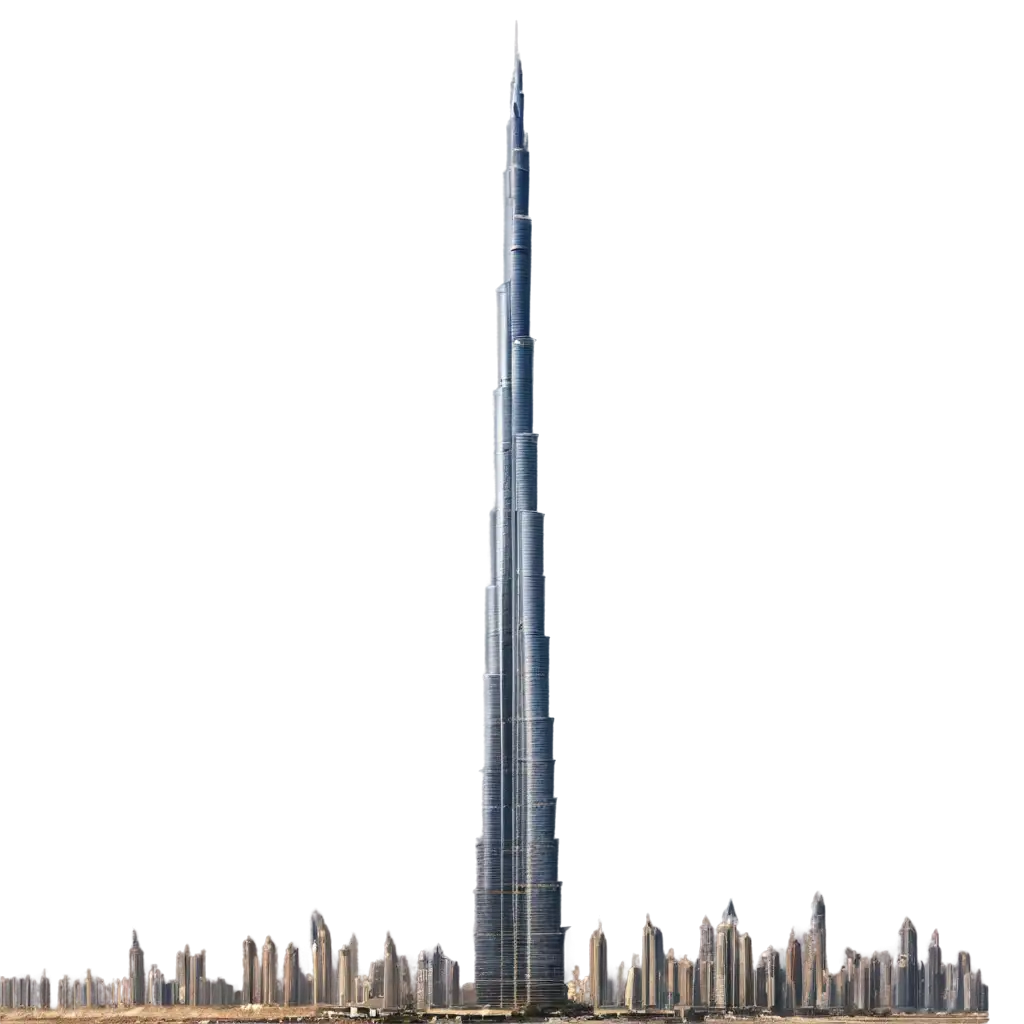 Burj-Khalifa-PNG-Image-HighQuality-Transparent-Illustration-for-Creative-Projects