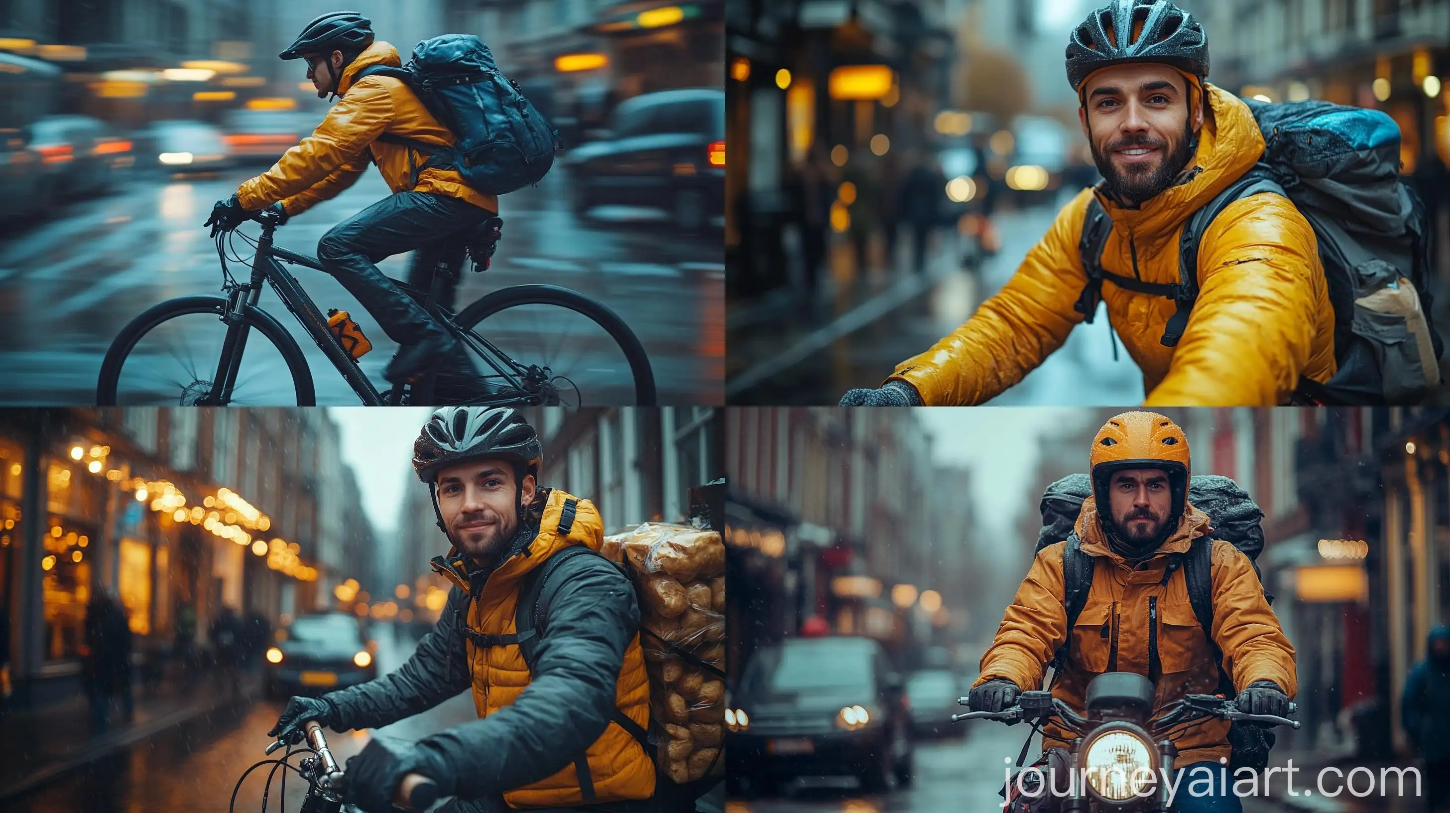 City-Courier-Delivering-Food-by-Bicycle