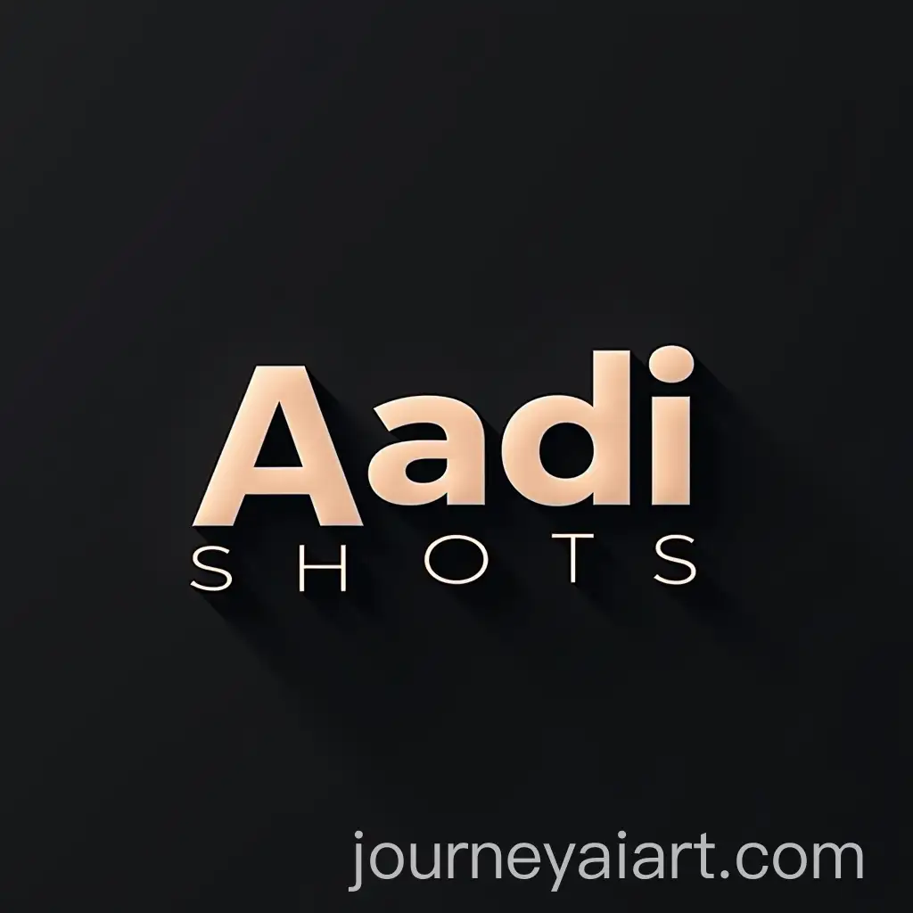 3D-Logo-Design-for-Aadi-Shots-with-Modern-Typography-and-Depth