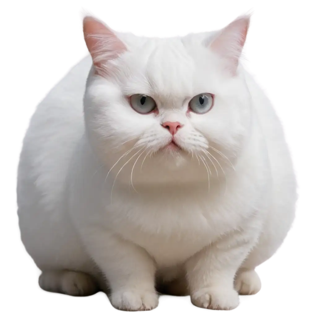 Adorable-Fat-Little-White-Cat-PNG-Charming-Illustration-for-Pet-Blogs-and-Childrens-Books