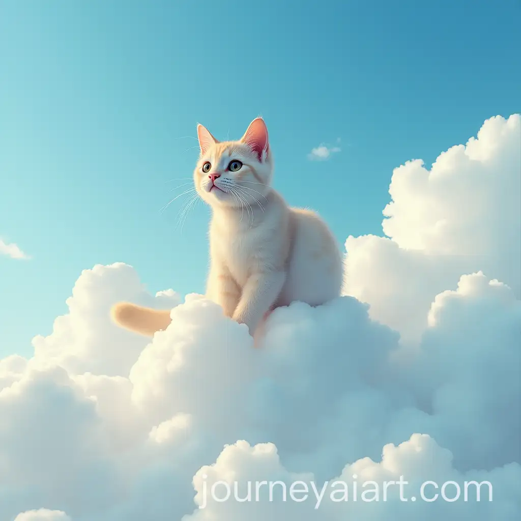 Cat-Floating-Among-Clouds-in-the-Sky