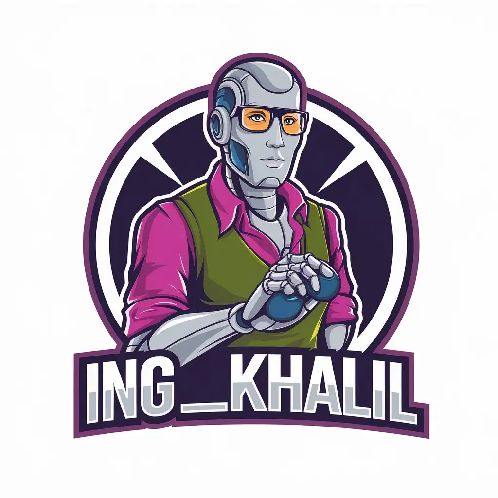 LOGO-Design-for-ingkhalil-Programming-in-a-Sexy-Way-with-a-Complex-and-Technological-Theme