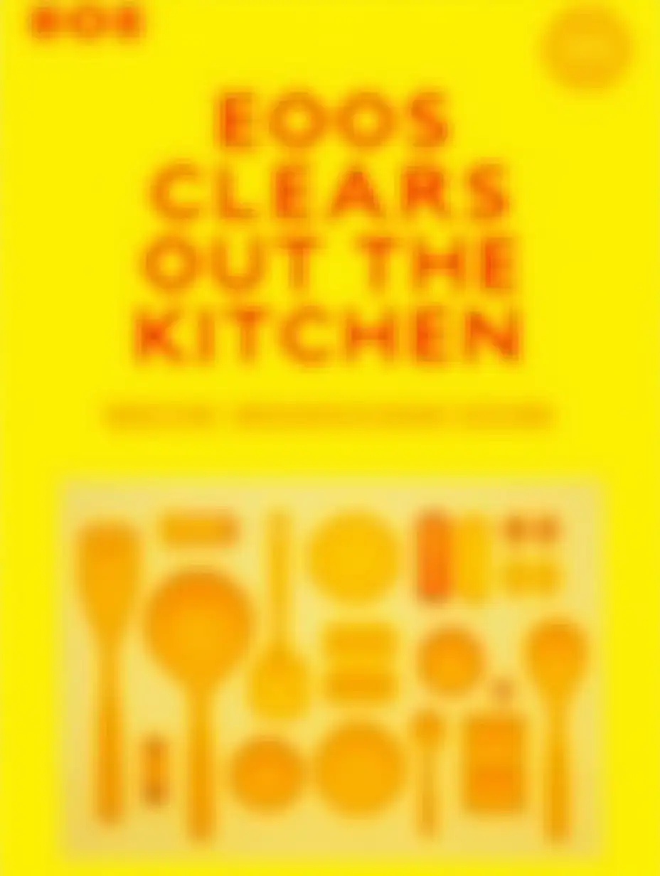 Bold-Minimalist-Poster-with-Yellow-and-Red-Design-Featuring-EOOS-Kitchen-Products