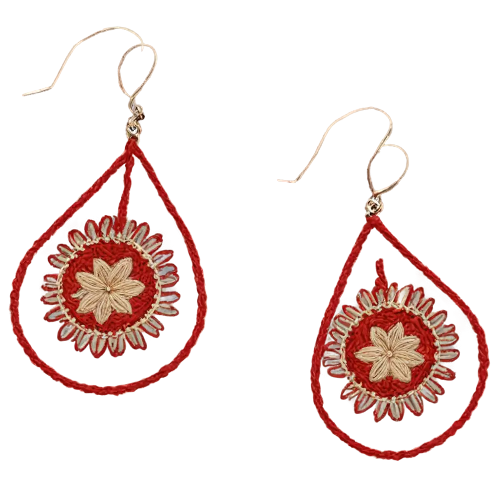 Stunning-Embroidery-Design-Earrings-PNG-Elevate-Your-Style-with-HighQuality-Graphics