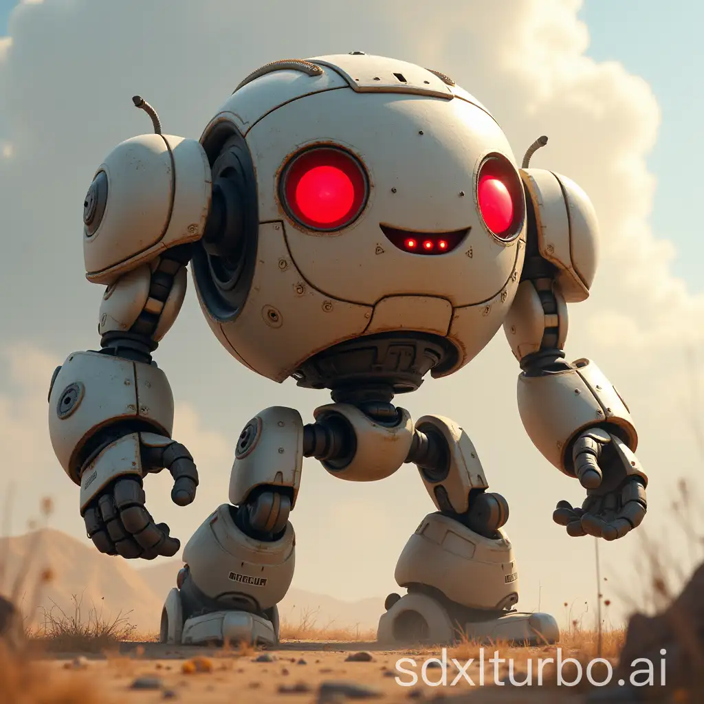 Friendly-Giant-Robot-with-Red-Eyes-in-Pixar-Style