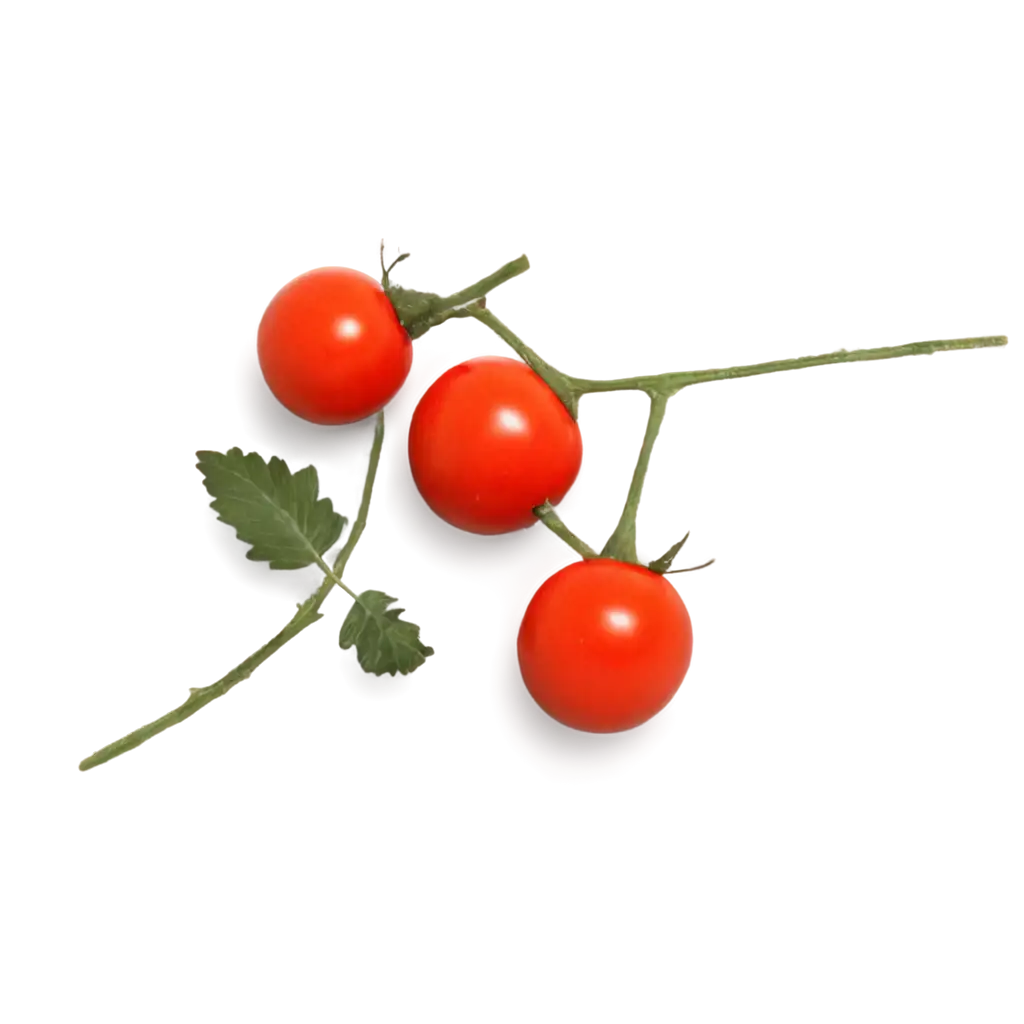 Fresh-and-Vibrant-Couple-of-Cherry-Tomatoes-PNG-for-HighQuality-Visuals