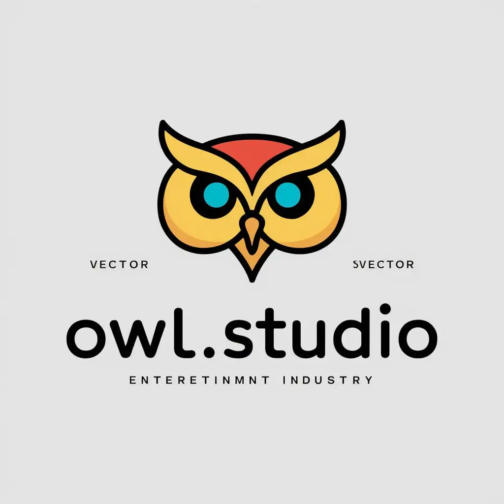 LOGO Design For Owl Studio Lively and Professional Game Theme