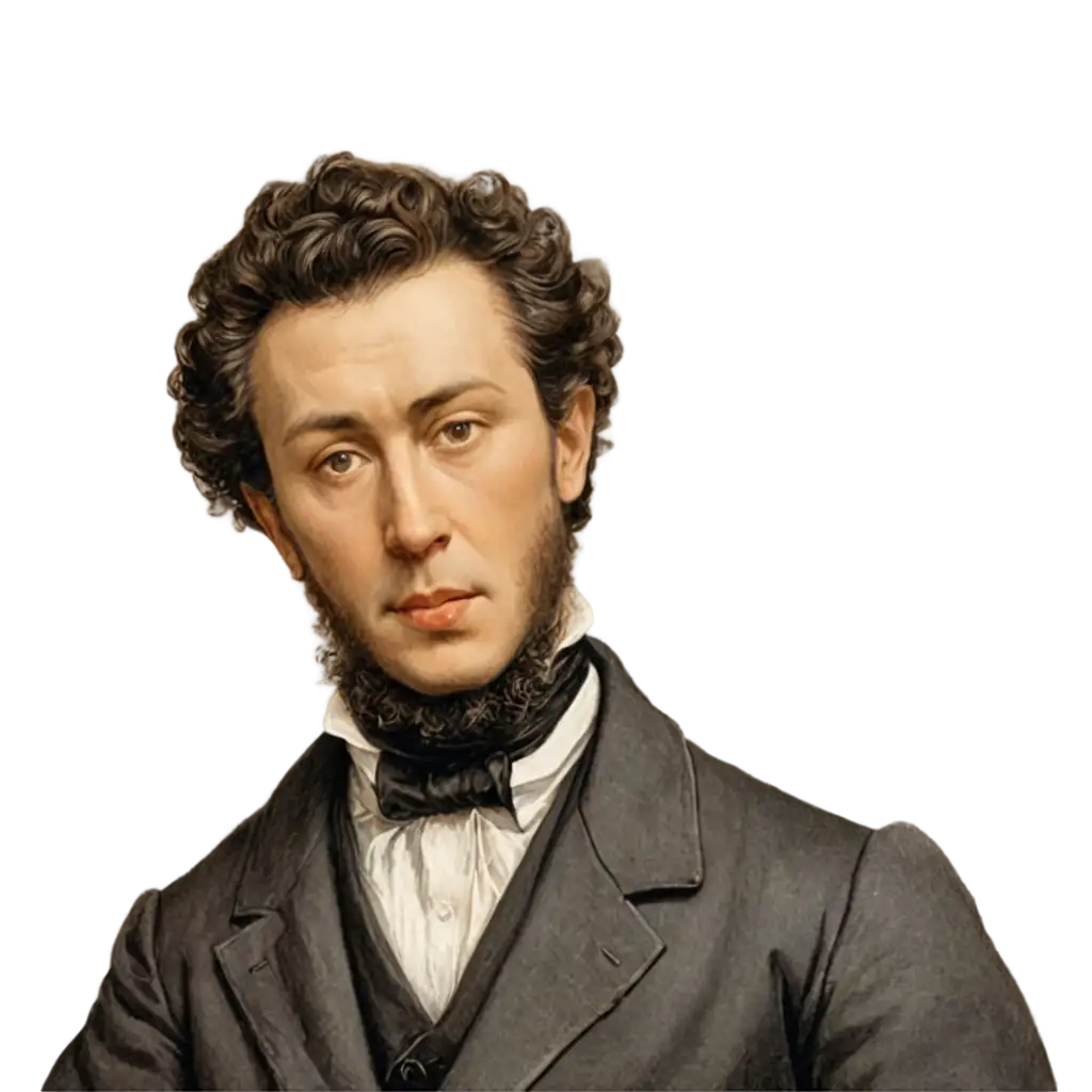 AS-Pushkin-Illustrated-PNG-Image-A-Classic-Artistic-Representation-in-HighResolution-Format