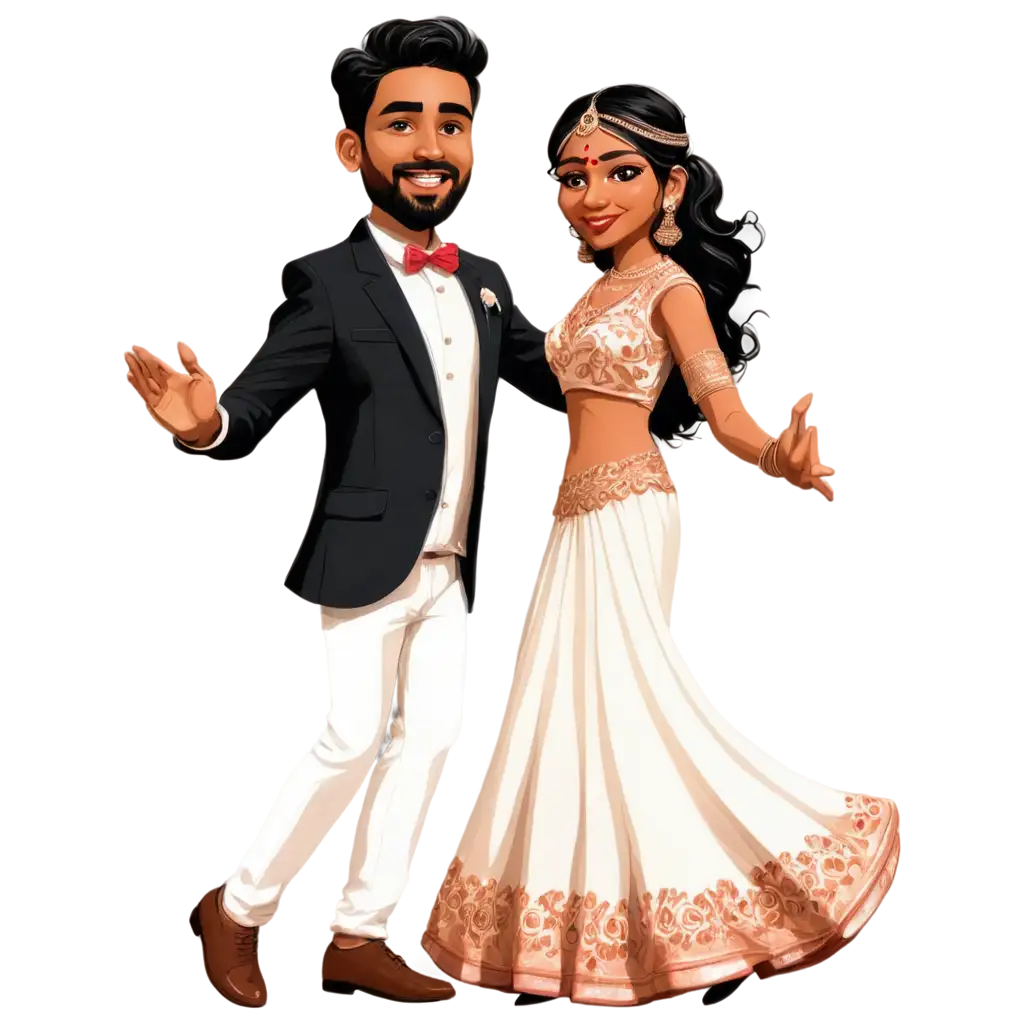 Vibrant-Indian-Bride-and-Groom-Dancing-Caricature-PNG-for-Festive-Celebrations